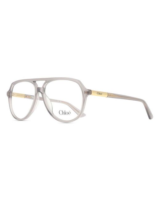 Chloé Black Ch0366O 005 Optical Frames Acetate Transparent Pilot
