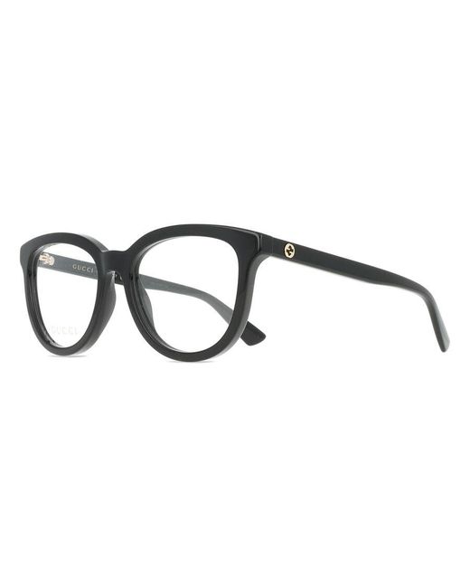 Gucci Black Gg1687O 001 Optical Frames Acetate Transparent Cat Eye