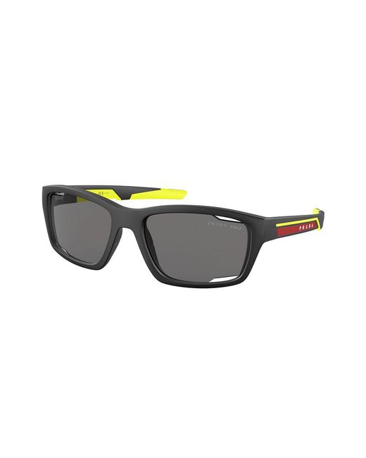 Prada Linea Rossa Black Ps 04Ys Polarized 17G02G for men