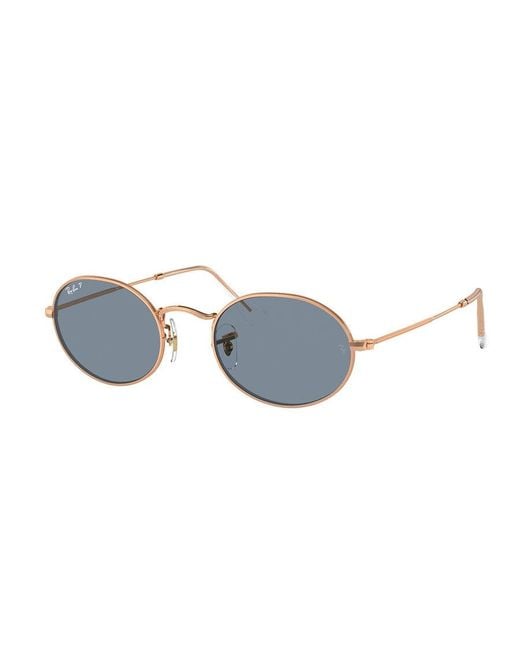 Ray-Ban Black Ray-Ban Rb3547 Oval Polarized 9202S2