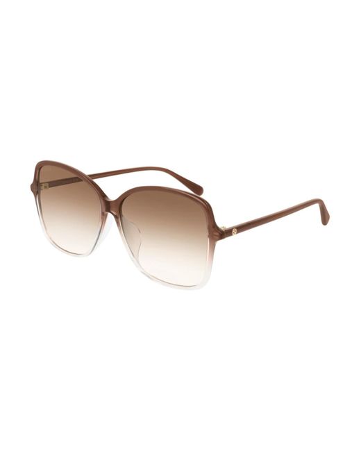 gucci 60mm rectangular sunglasses