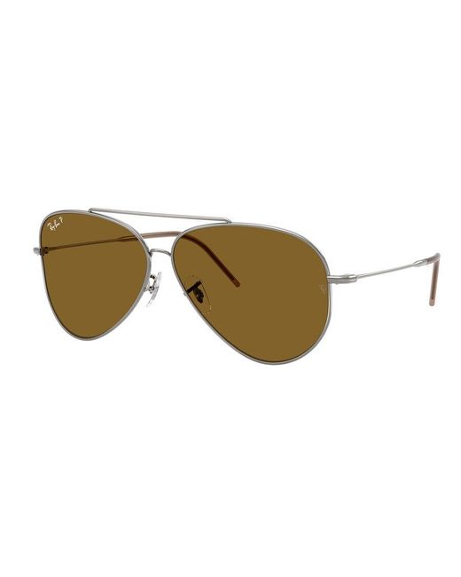 Ray-Ban Black Ray-Ban Rbr0101S Aviator Reverse Polarized 004/83