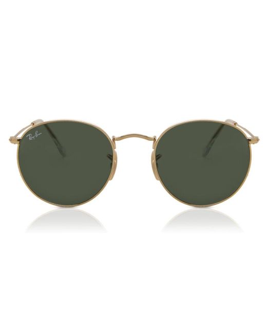 Ray-Ban Green Ray-Ban Rb3447 Round Metal 001 for men
