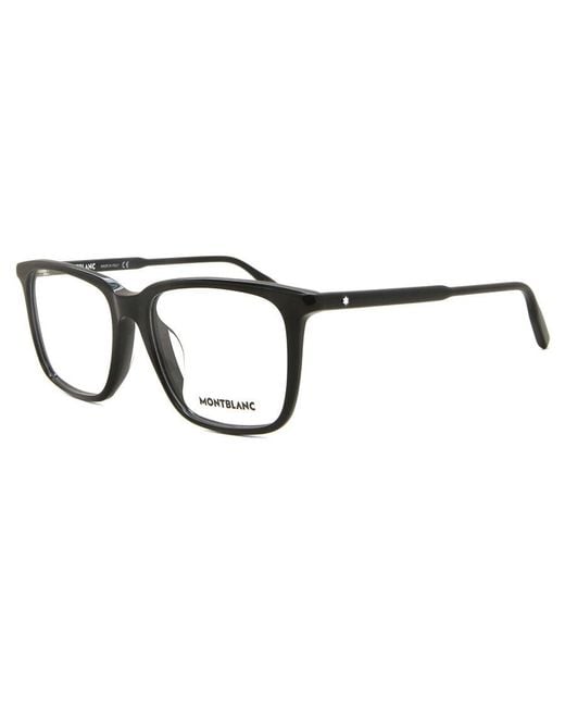 Montblanc Black Mb0011Oa Asian Fit 001 for men