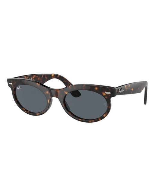 Ray-Ban Black Ray-Ban Rb2242F Wayfarer Oval Asian Fit 902/R5