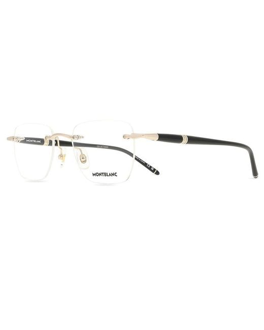 Montblanc Black Mb0346O Asian Fit 001 for men