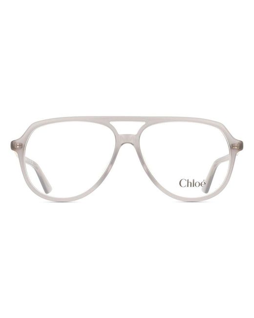 Chloé Black Ch0366O 005 Optical Frames Acetate Transparent Pilot