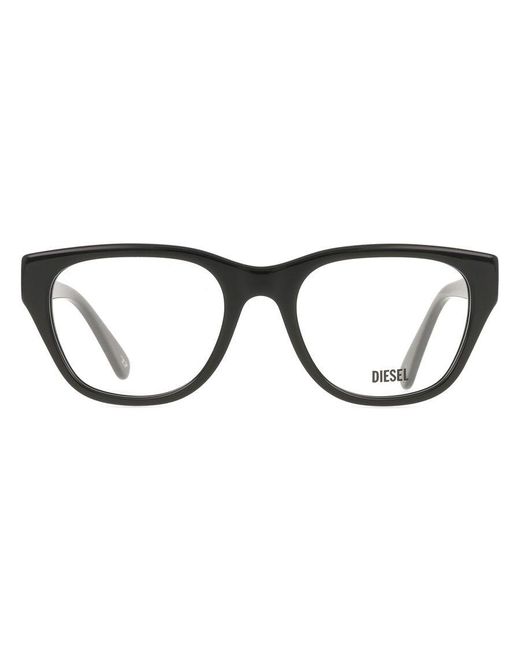 DIESEL Black Dl4001 2001 Optical Frames Acetate Squared Normal