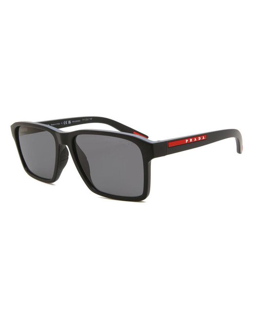Prada Linea Rossa Black Ps05Ys Polarized Dg002G for men