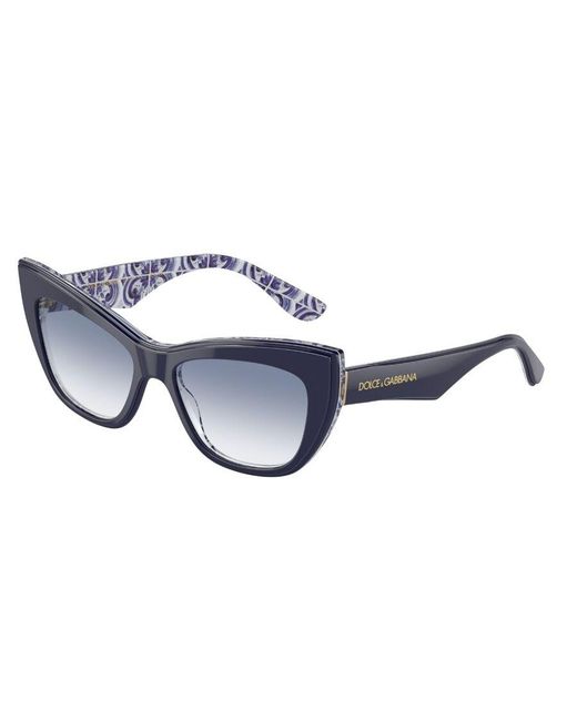 Dolce & Gabbana Black Dg4417 341419 Sunglasses Acetate Cat Eye Normal Shaded