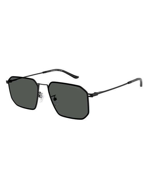 Emporio Armani Black Ea2165D 300187 Sunglasses Metal Geometric Normal for men