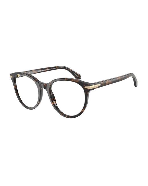 Giorgio Armani Black Ar7279 6235 Optical Frames Acetate Round Normal