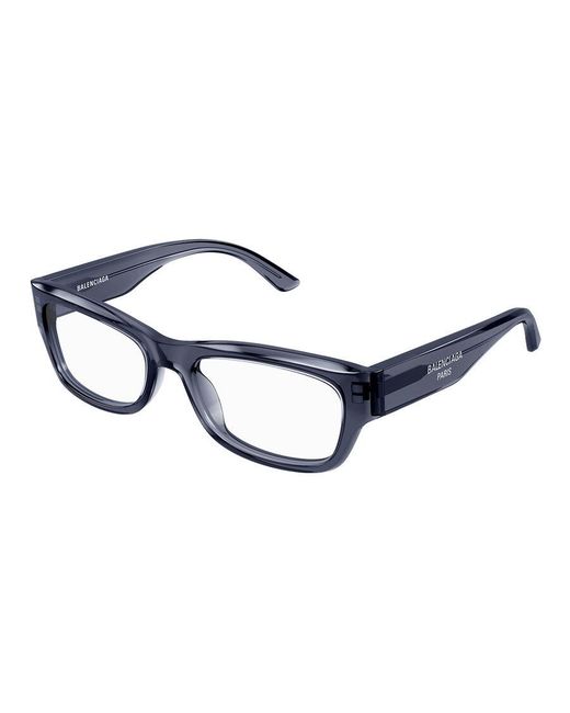 Balenciaga Black Bb0392O 004 Optical Frames Acetate Transparent Squared for men