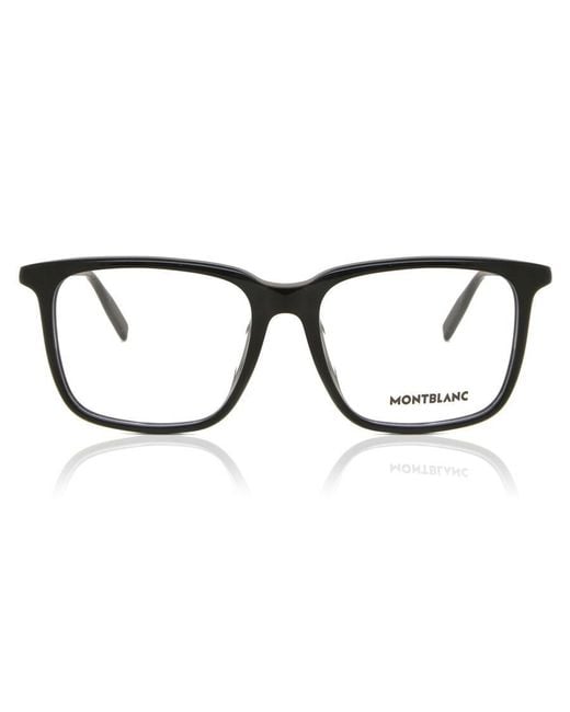 Montblanc Black Mb0011Oa Asian Fit 001 for men