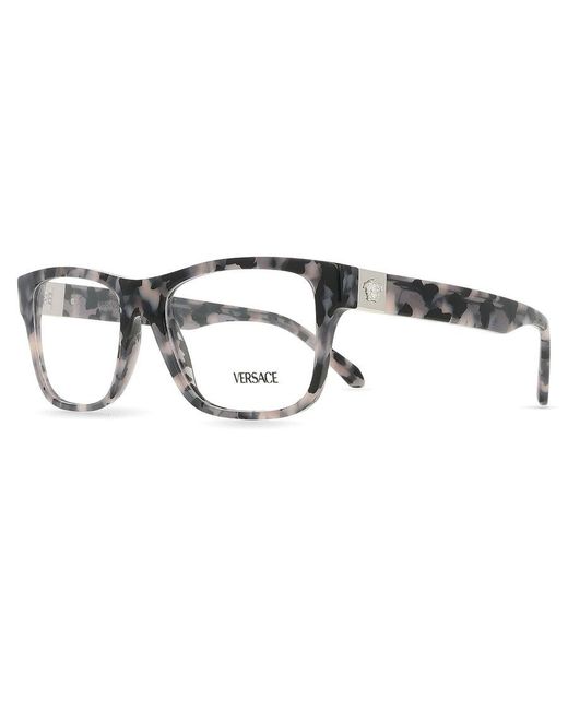 Versace Black Ve3380 5546 Optical Frames Acetate Squared Normal for men
