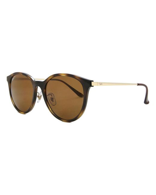 Ray-Ban Black Ray-Ban Rb4334D Asian Fit Polarized 710/83