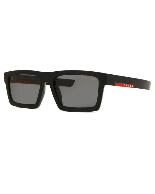 Prada Linea Rossa Black Ps02Zsu Polarized 1Bo02G for men