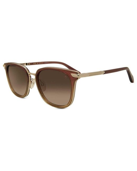 Rag & Bone Multicolor 52Mm Polarized Square Sunglasses