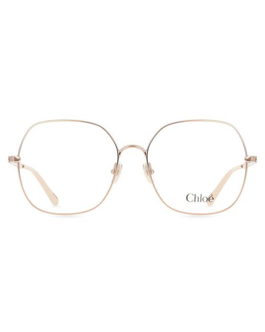 Chloé Black Ch0284O 002 Optical Frames Metal Transparent Squared