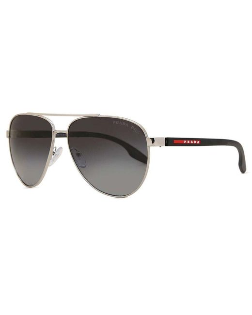 Prada Linea Rossa Black Ps52Ys Asian Fit Polarized 1Bc06G for men