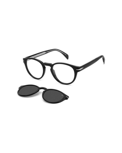 David Beckham Black Db 7104/Cs With Clip-On 807/M9 for men