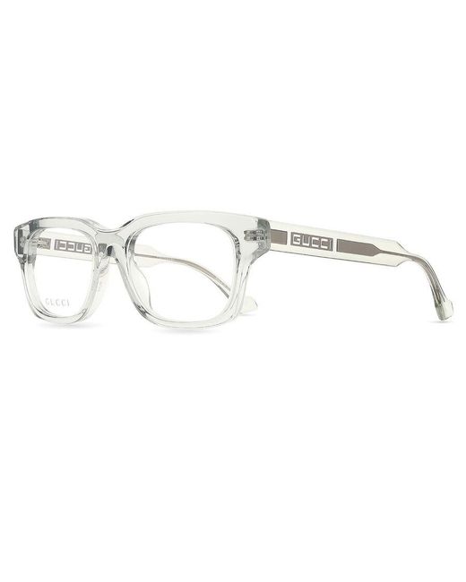 Gucci Black Gg1731O 003 Optical Frames Acetate Transparent Squared for men