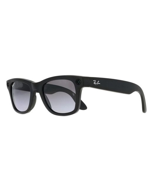 Ray-ban Meta Black Rw4006 Square Polarized 601St3