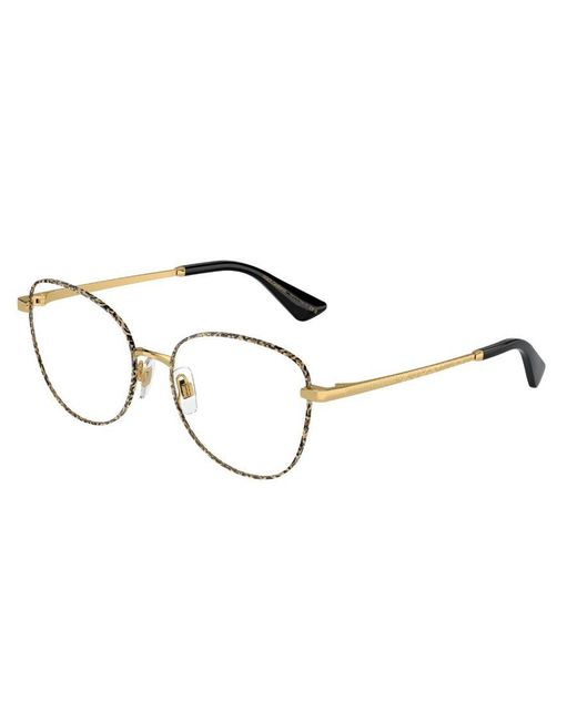 Dolce & Gabbana Black Dg1355 1334 Optical Frames Steel Butterfly Normal