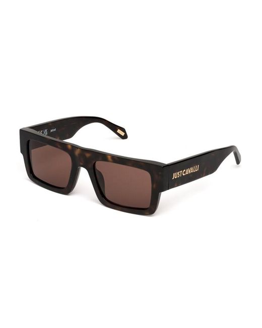 Just Cavalli Black Sjc103 722 Sunglasses Acetate Squared Normal