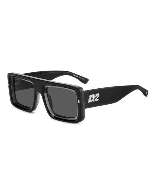 DSquared² Black D2 0141/S 08A/Ir for men