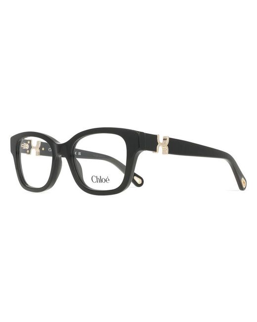 Chloé Black Ch0304O 001 Optical Frames Acetate Transparent Round