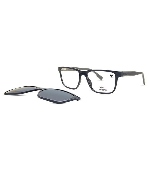 Lacoste Black L6010 Mag-Set With Clip-On 424 for men
