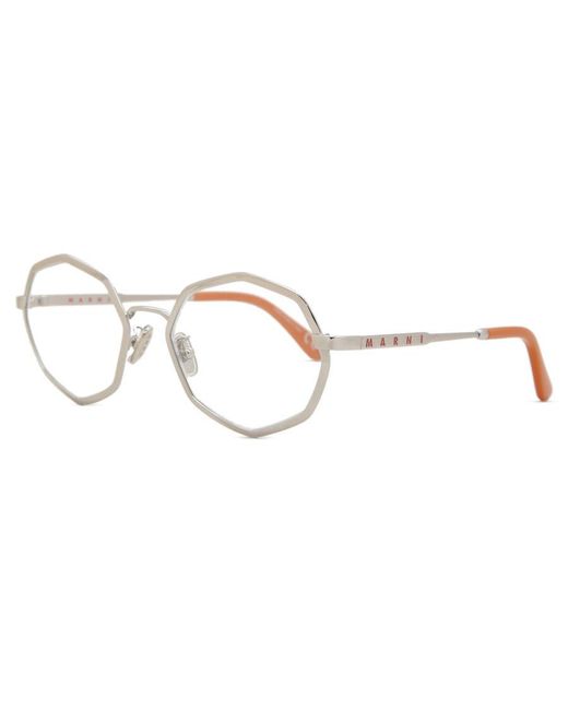 Marni Black Pulpit Rock Optical Argento S1T