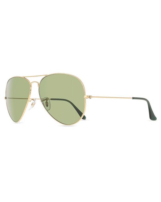 Ray-Ban Green Ray-Ban Rb3025 Aviator Large Metal 001/4E