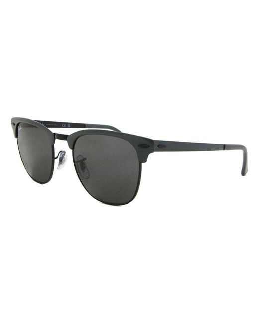 Ray-Ban Black Ray-Ban Rb3716 Clubmaster Metal 9256B1
