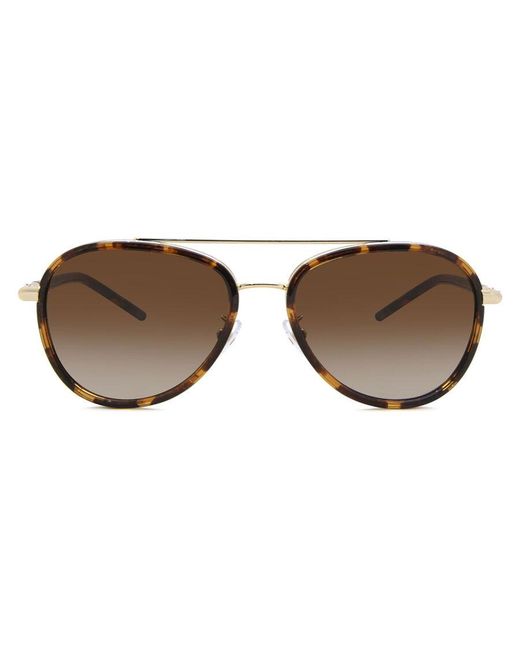 Tory Burch Multicolor 57mm Aviator Sunglasses
