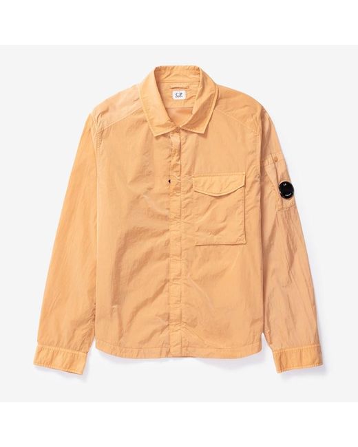 C P Company Orange Chrome-r Pocket Overshirt for men