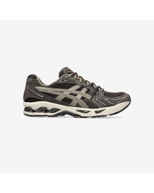 Asics Brown Gel-kayano 14 Leather And Mesh Mid-top Trainers