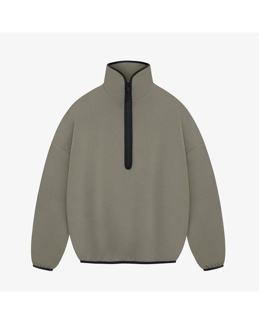 Adidas Gray Suede Fleece 1/2 Zip for men