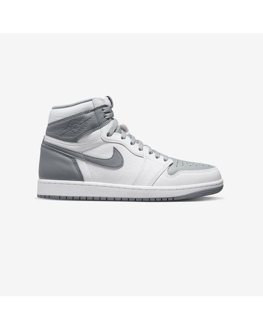 air jordan 1 retro grey and white