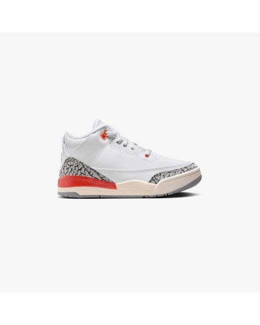 Nike White Jordan 3 Retro (ps)