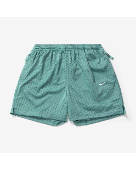 Nike Green Solo Swoosh Mesh Shorts for men