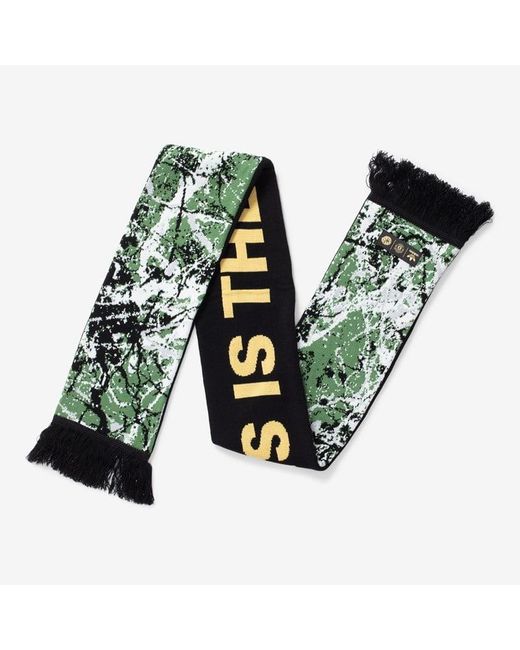 Adidas Green Manchester United Stone Roses Scarf for men