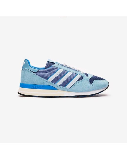 adidas Leather Zx 500 in Blue - Lyst