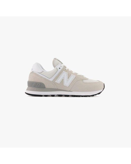 New Balance Rubber 574 Green Leaf in White | Lyst