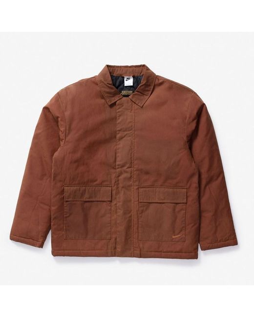 Nike Brown Waxed Canvas Work Jacket for men