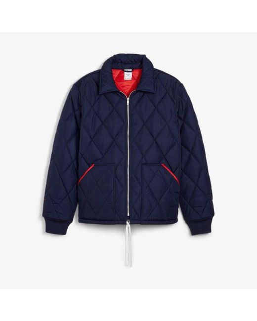 Puma blue cheap quilted jackets