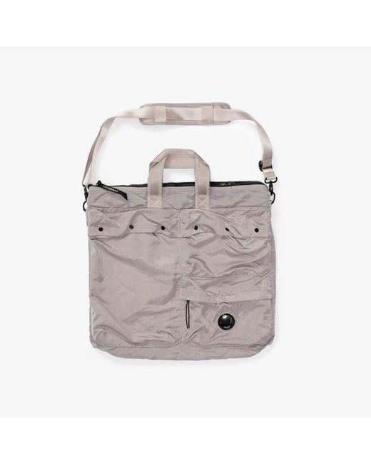C P Company Gray Nylon B Tote Bag