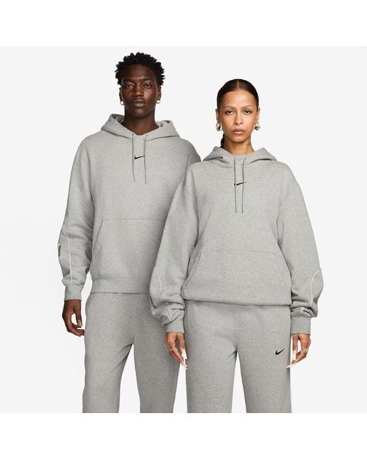 Nike Gray Fleece Hoodie X Nocta for men