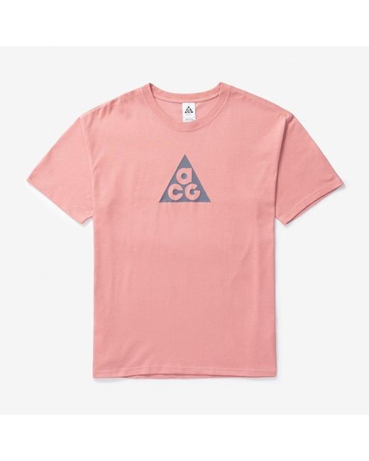 Nike Pink Acg Dri-fit T-shirt for men